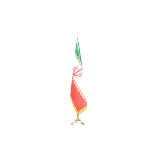 پرچم ایران ایستاده