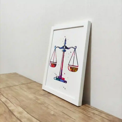 تابلوي نقاشي ترازوي عدالت