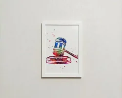 تابلوي نقاشي چکش عدالت