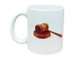 ماگ کد 21 طرح چکش عدالت قهوه ای