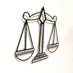تابلو دکوراتیو ترازوی عدالت