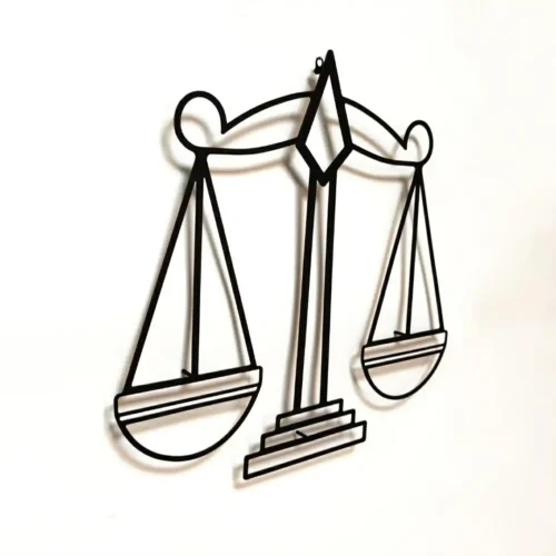 تابلو دکوراتیو ترازوی عدالت