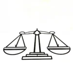 تابلو دکوراتیو ترازوی عدالت