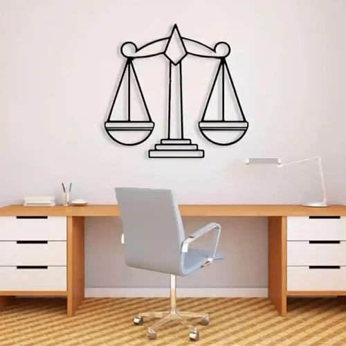 تابلو دکوراتیو ترازوی عدالت