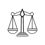 تابلو دکوراتیو ترازوی عدالت