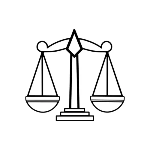 تابلو دکوراتیو ترازوی عدالت