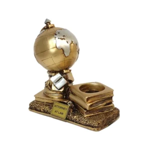 تندیس رومیزی جاقلمی دار کره جهان نما