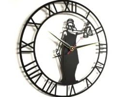 ساعت دیواری دکوراتیو طرح فرشته عدالت
