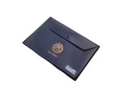 پوشه دکمه دار پاپکو با لگوی طلاکوب کانون وکلای دادگستری مرکز