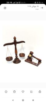 پکیج دکوری چکش و ترازوی عدالت