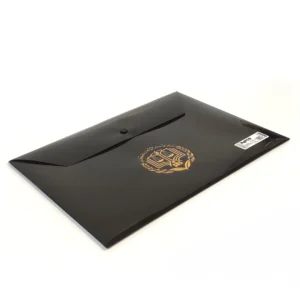 پوشه دکمه دار پاپکو با لگوی طلاکوب مرکز وکلا قوه قضائیه